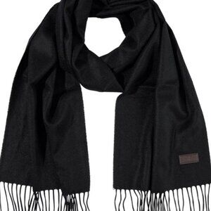 Hickory Freeman NWT Cashmere Black Scarf.